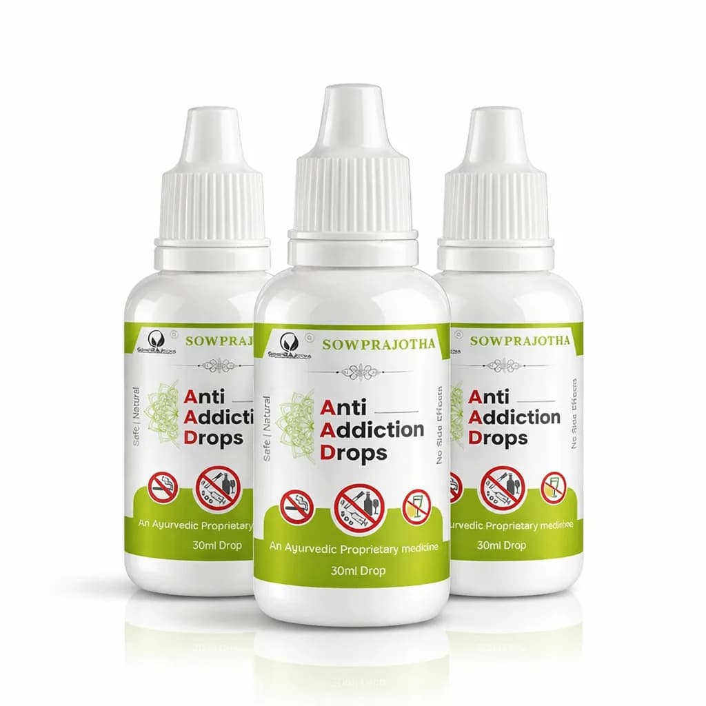 Anti Addiction Drops for Alcohol & Smoking Support | Ayurvedic Herbal Formula