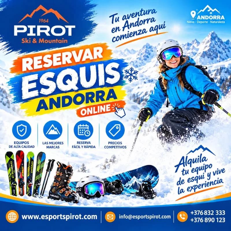 Esports Pirot: Tu Opción para Reservar Esquís Andorra Online