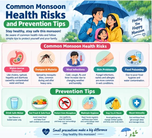 Essential Monsoon Health Risks and Simple Ways to Stay Safe
