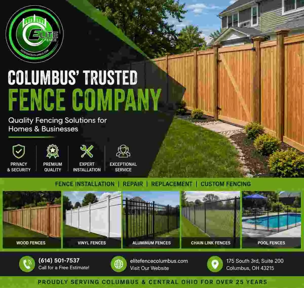 Residential & Commercial Fencing Columbus Ohio