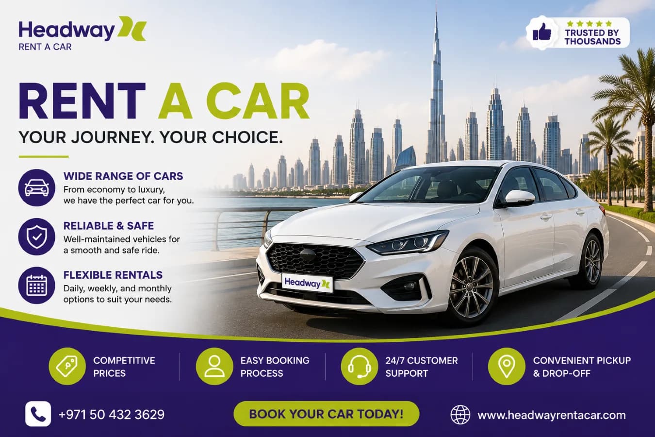 Monthly Rent a Car DIP for Long-Term Office Transportation