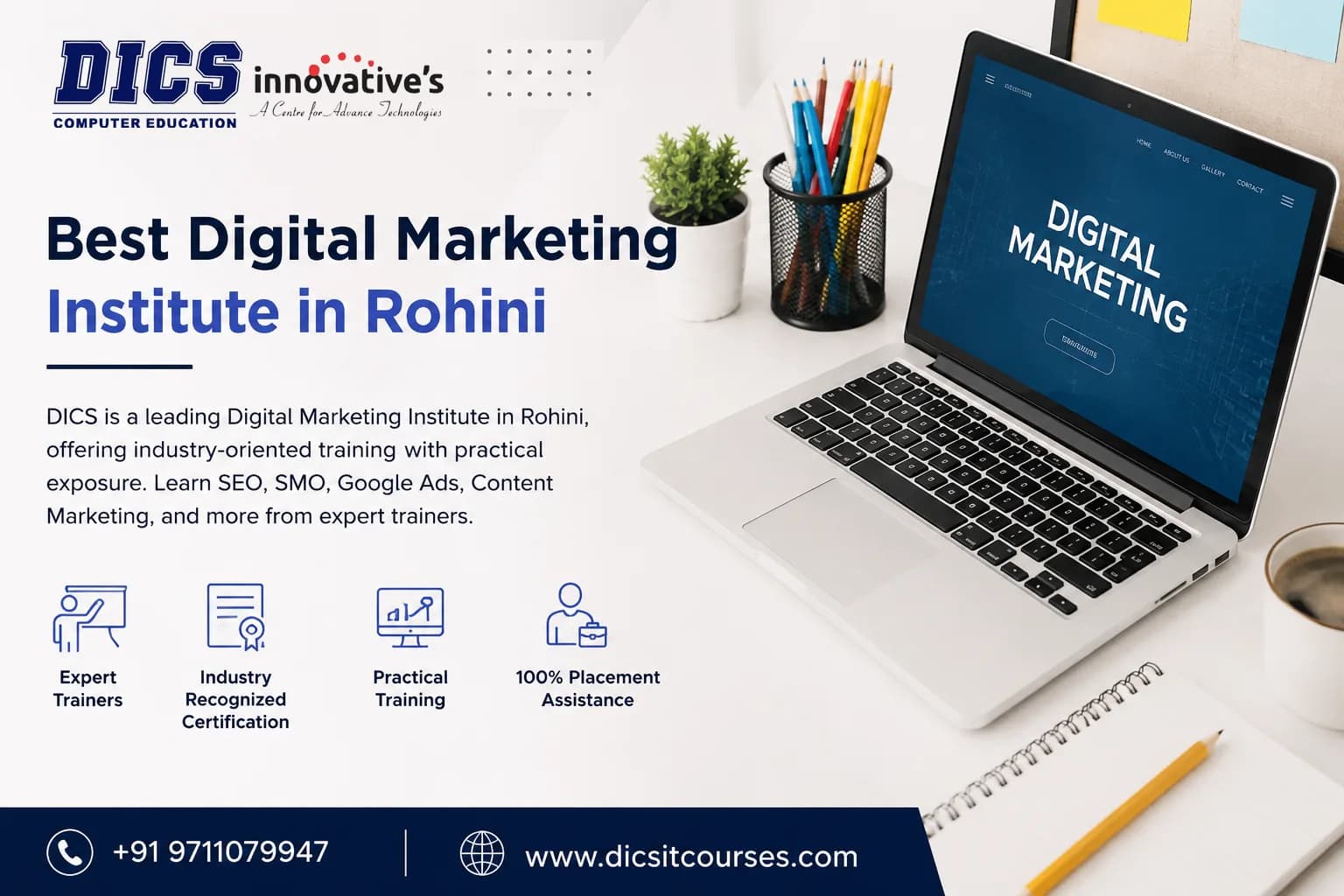 Best Digital Marketing Institute in Rohini – DICS Innovatives