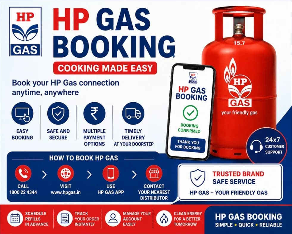 Secure Refill Requests Through HP Gas Booking Platform