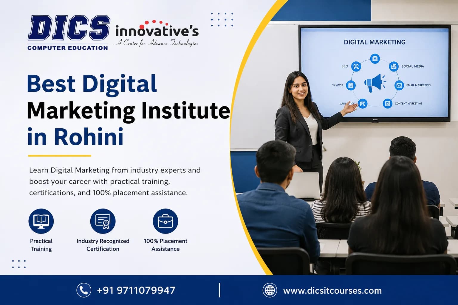 Digital Marketing Course in Rohini with Certification & Job Assistance