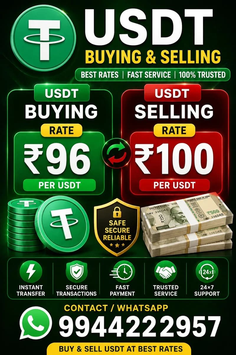USDT Buying Selling Services