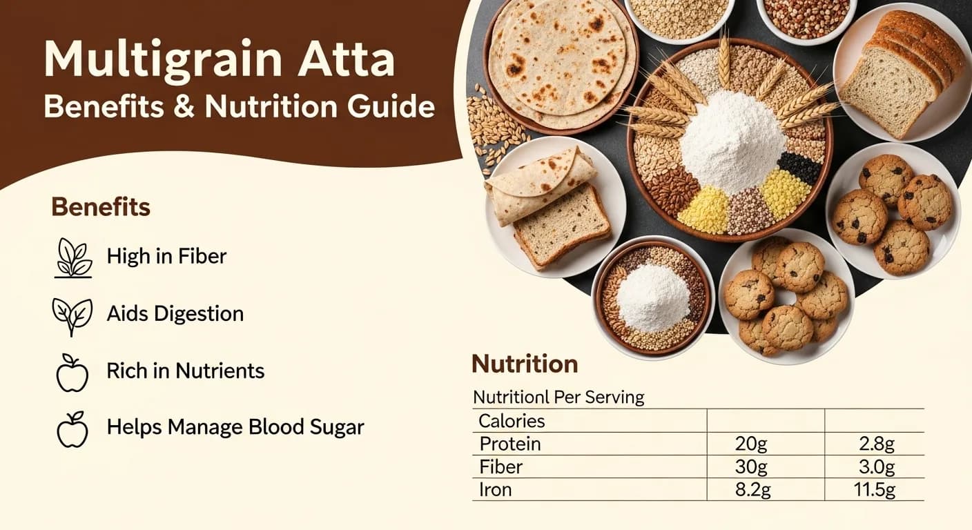 8 Grain Multigrain Atta – Fresh Stone Ground Flour | 10on10 Foods
