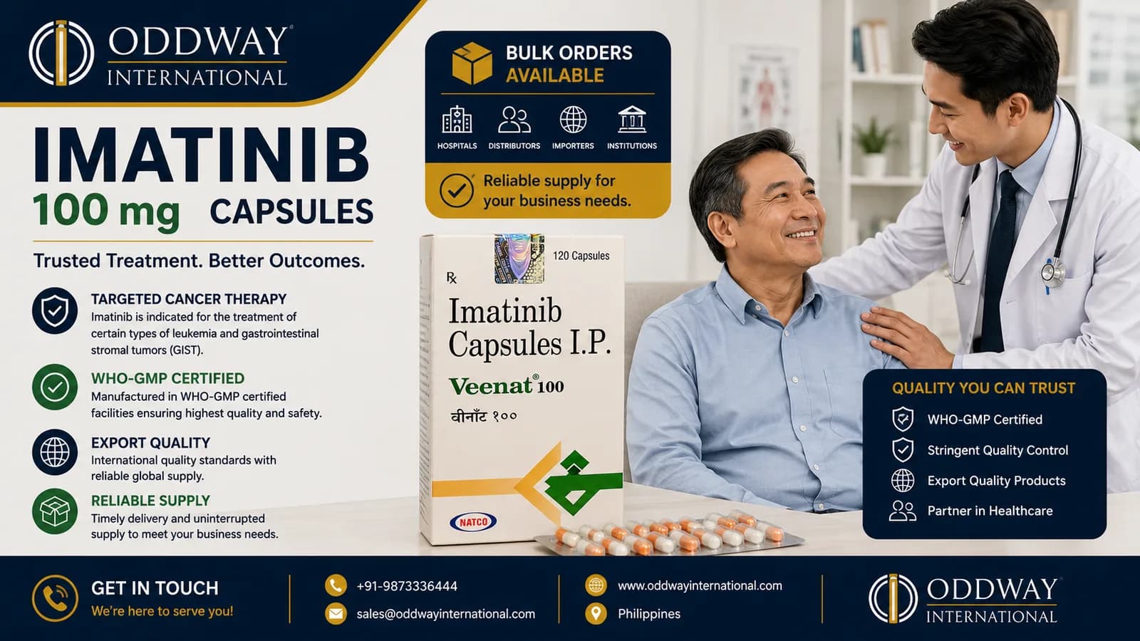Find imatinib 100 mg price Philippines: Source from India - Oddway