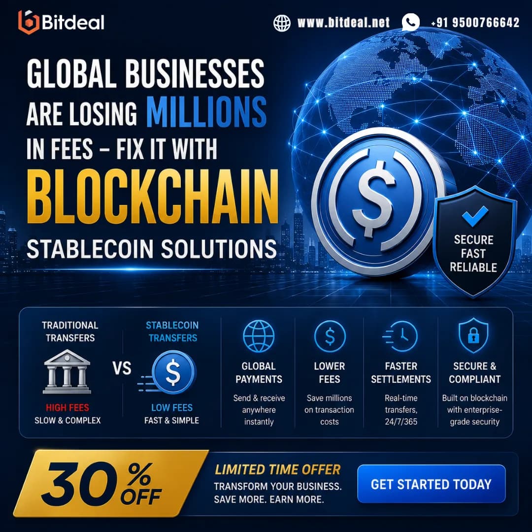 Global Businesses Are Losing Millions in Fees – Fix It with Stablecoin Solutions – 30% OFF