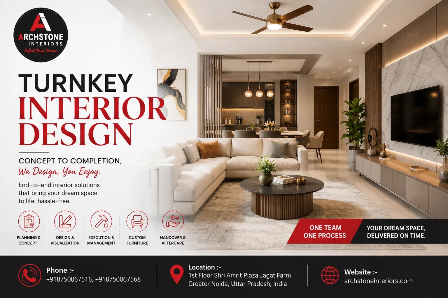 Complete Turnkey Interior Services in Greater Noida