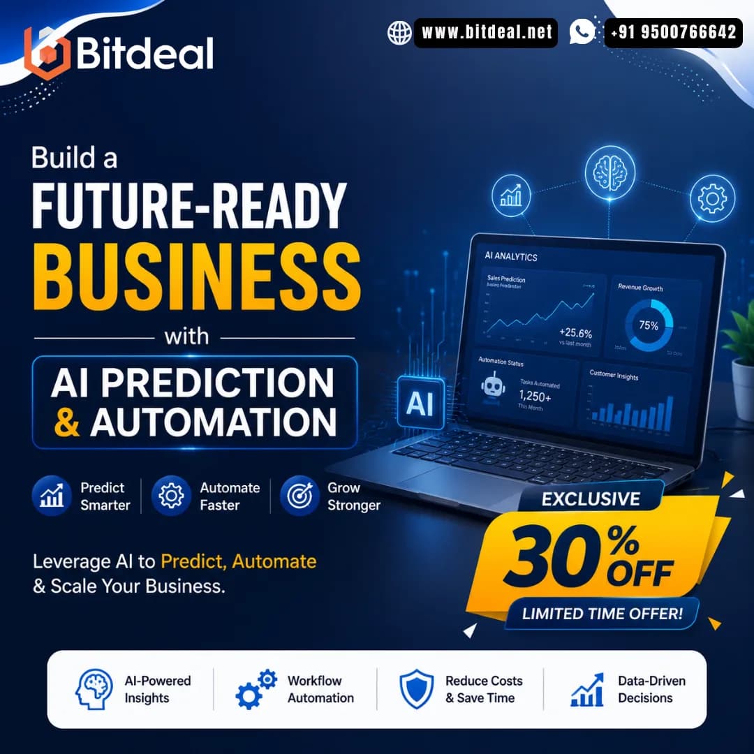 Build a Future-Ready Business with AI Prediction & Automation - Exclusive 30% Off