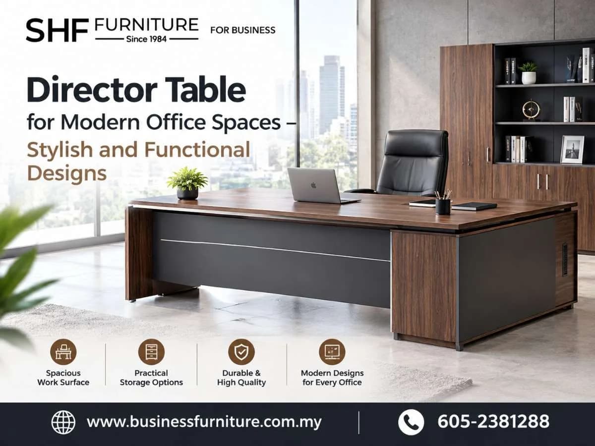 Director Table for Modern Office Spaces – Stylish and Functional Designs