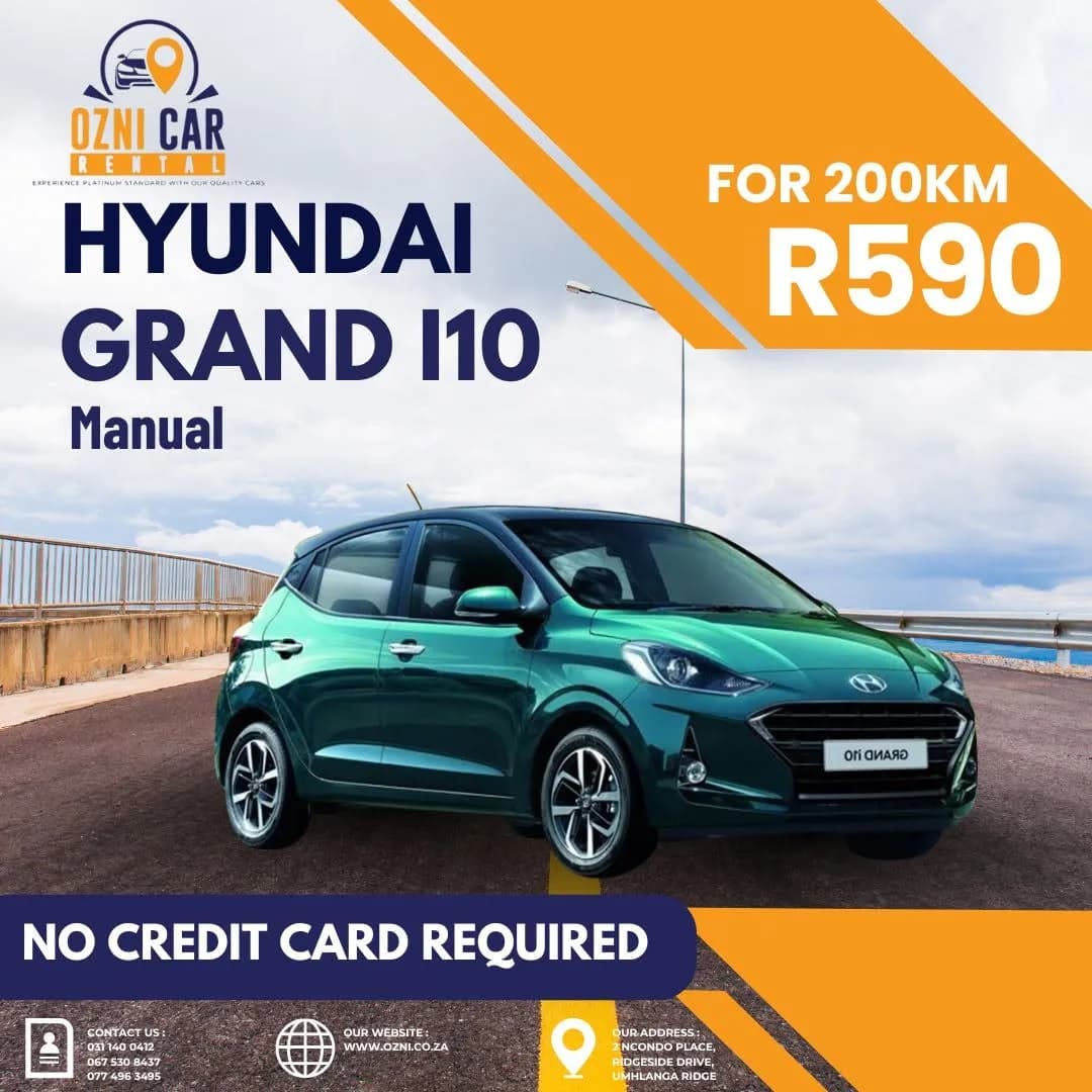 Rent a Car with No Credit Card Durban – Flexible, Affordable, and Reliable Car Hire