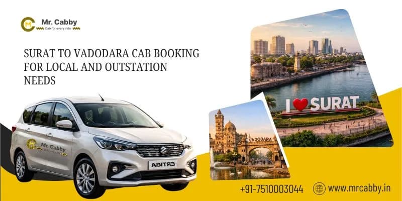 Hassle-Free Surat to Vadodara Cab Booking Service