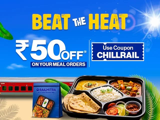 Order Food in Train & Save ₹50 This Summer — Only on RailMitra