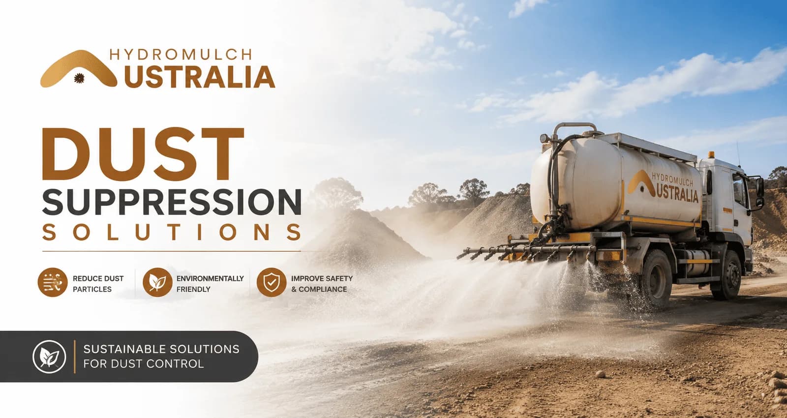 Dust Suppression Solutions In South Australia - Hydromulch Australia