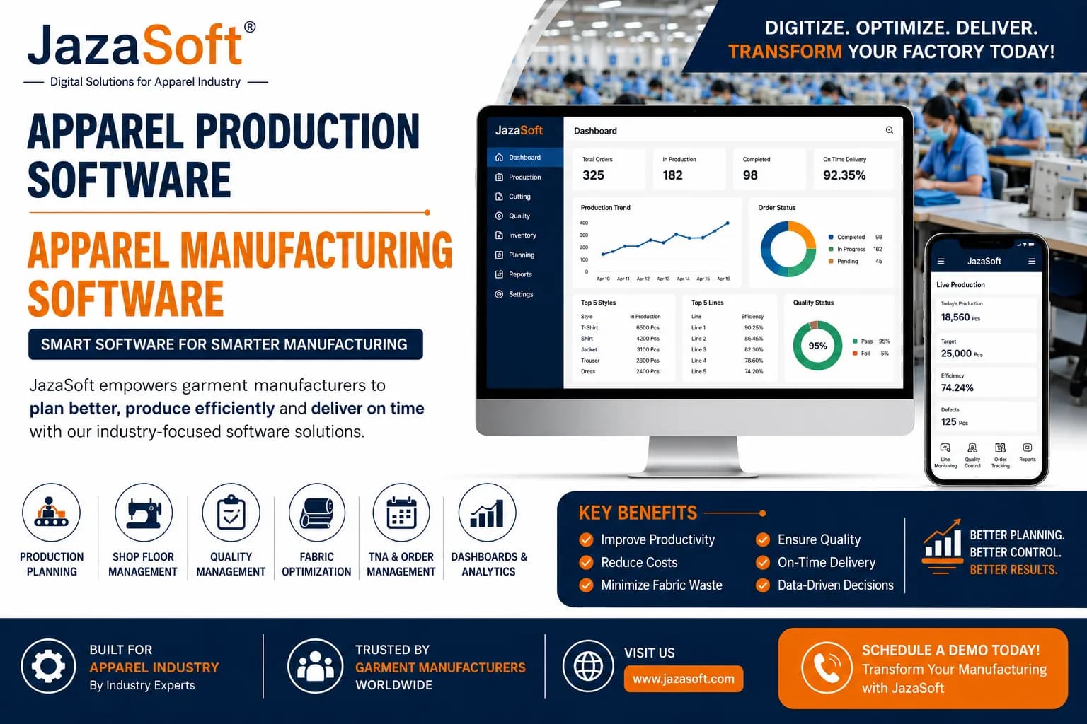 Apparel Production Software | Jaza Software