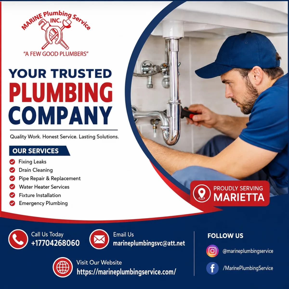 Marine Plumbing Service – Best Plumbing Company East Cobb