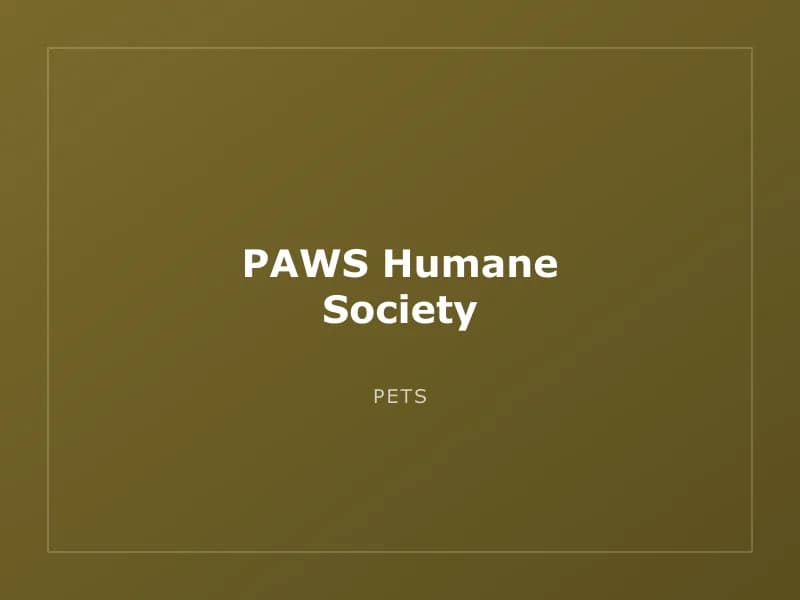 PAWS Humane Society