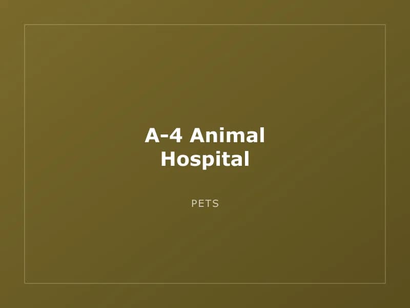 A-4 Animal Hospital