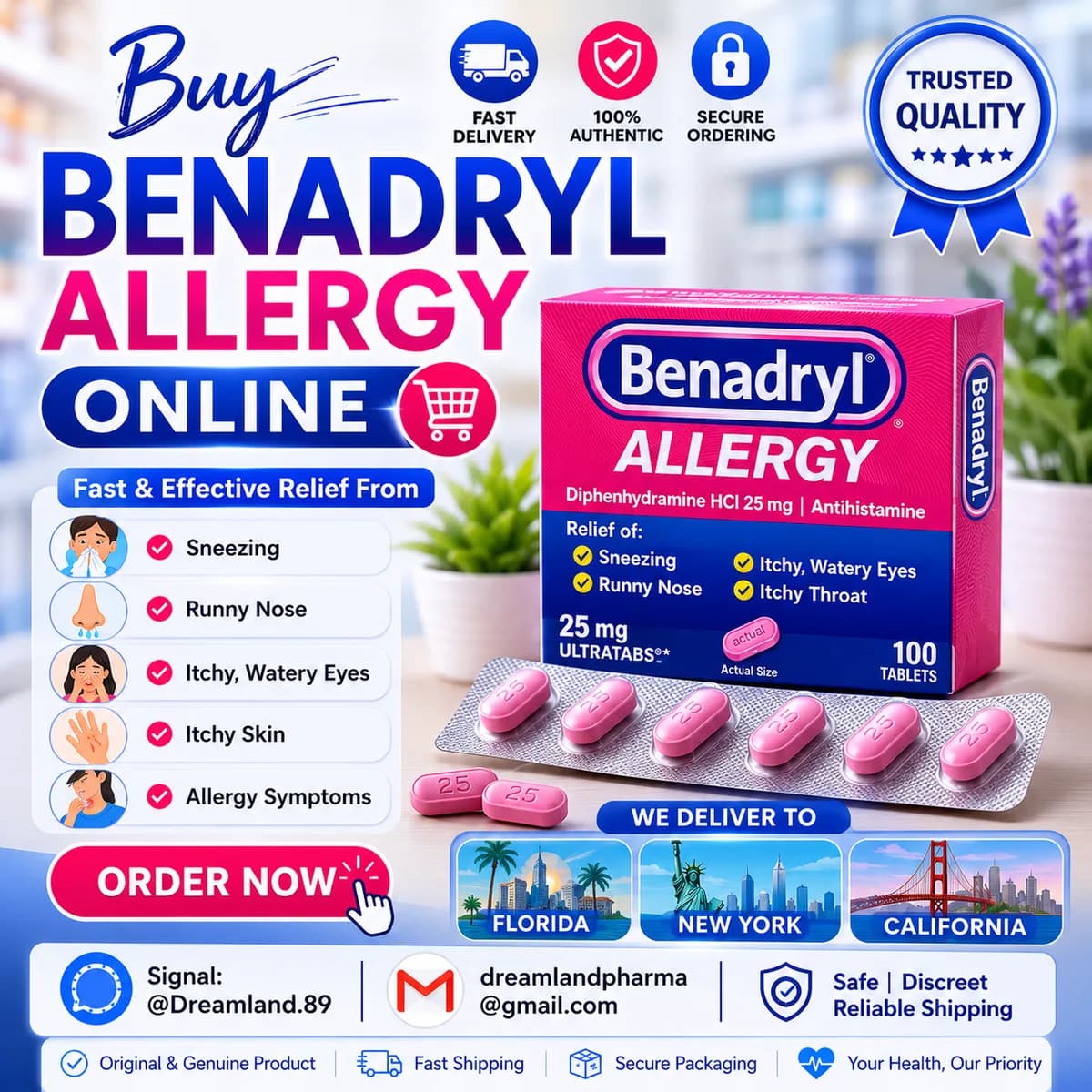 Buy Benadryl Allergy Online