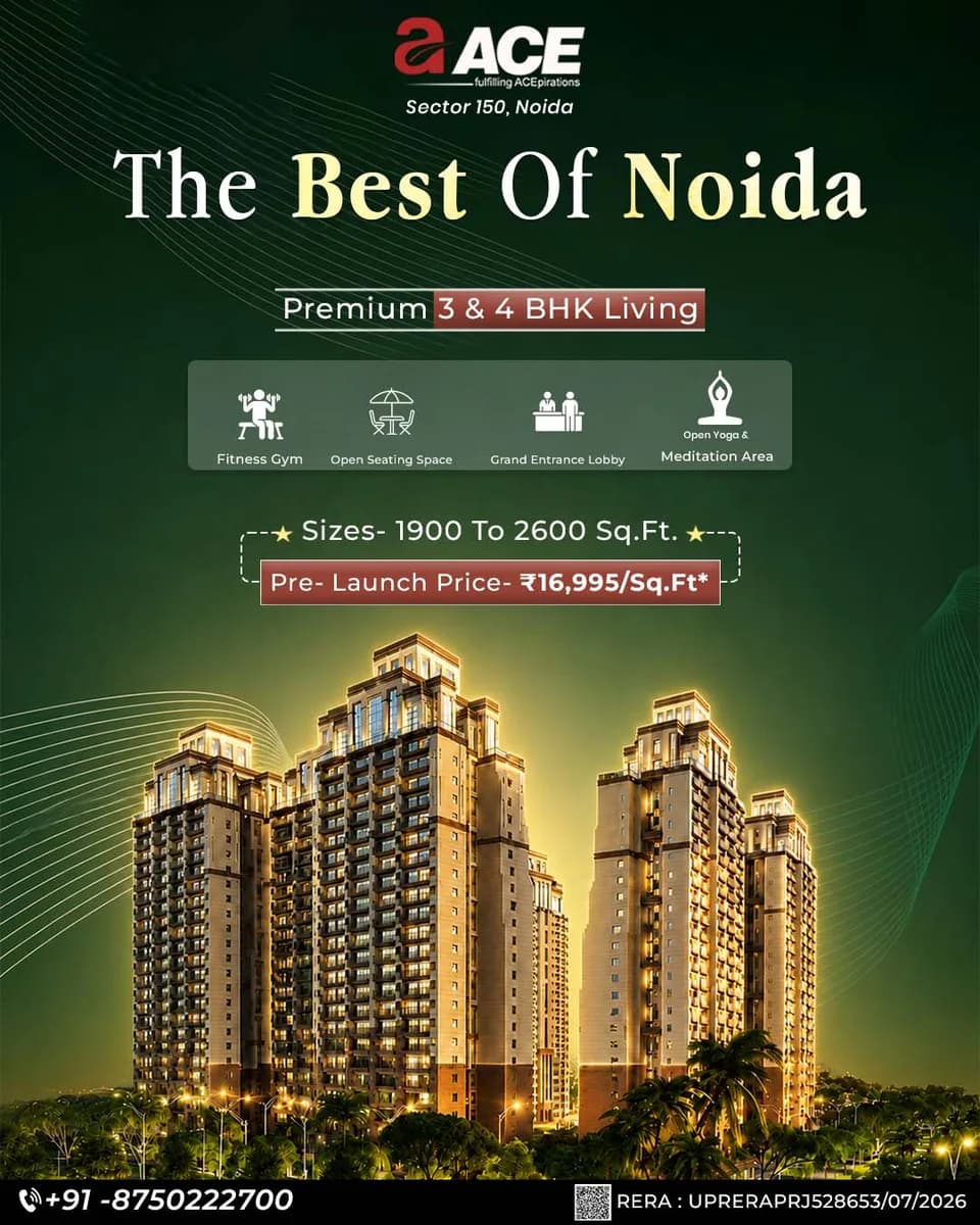ACE Arte – luxury Homes in Noida Sector 150