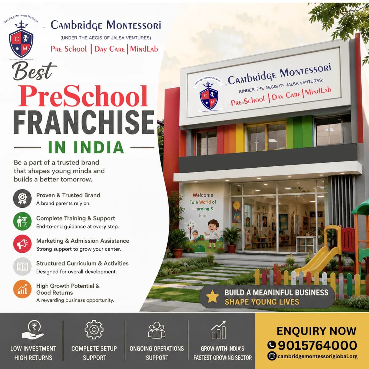 Best Preschool Franchise in India | Cambridge Montessori