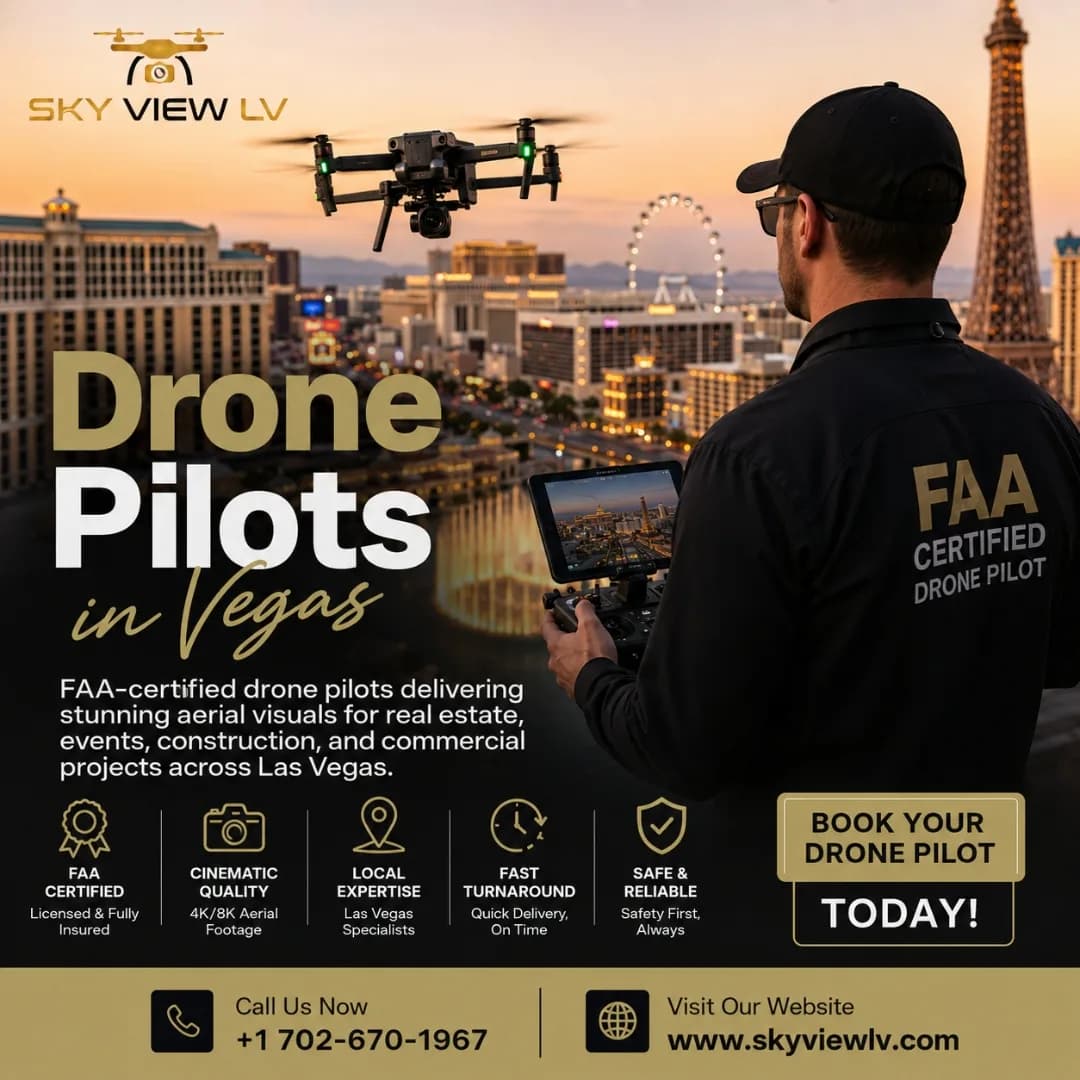 Drone Pilots in Vegas | Licensed Aerial Photography Experts