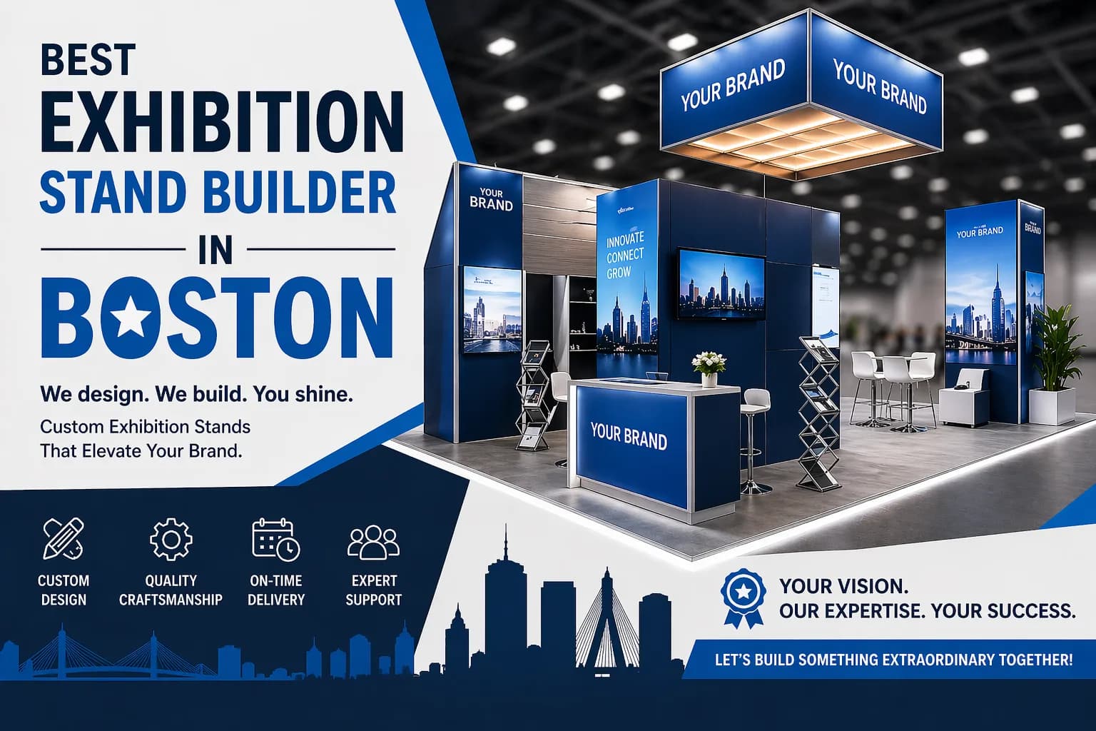 Exhibition Stand Builder in Boston for Brand Promotion