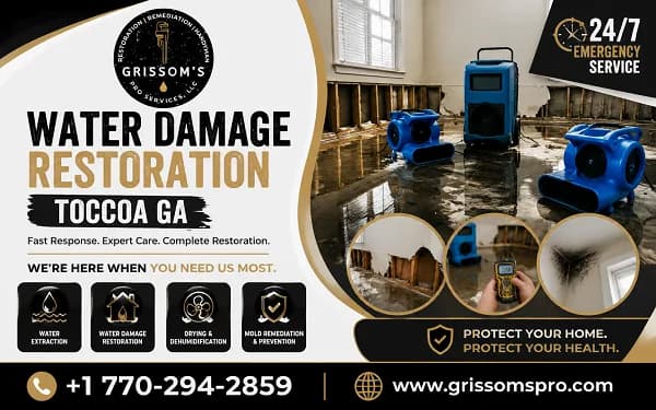 Water Damage Restoration Toccoa GA