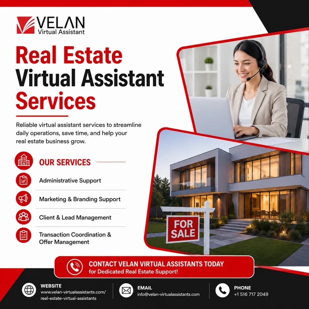 Searching for a Real Estate Virtual Assistant to Improve Efficiency and Accelerate Growth?