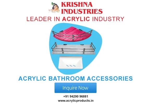 Premium Acrylic Bathroom Accessories Manufacturer in Rajkot