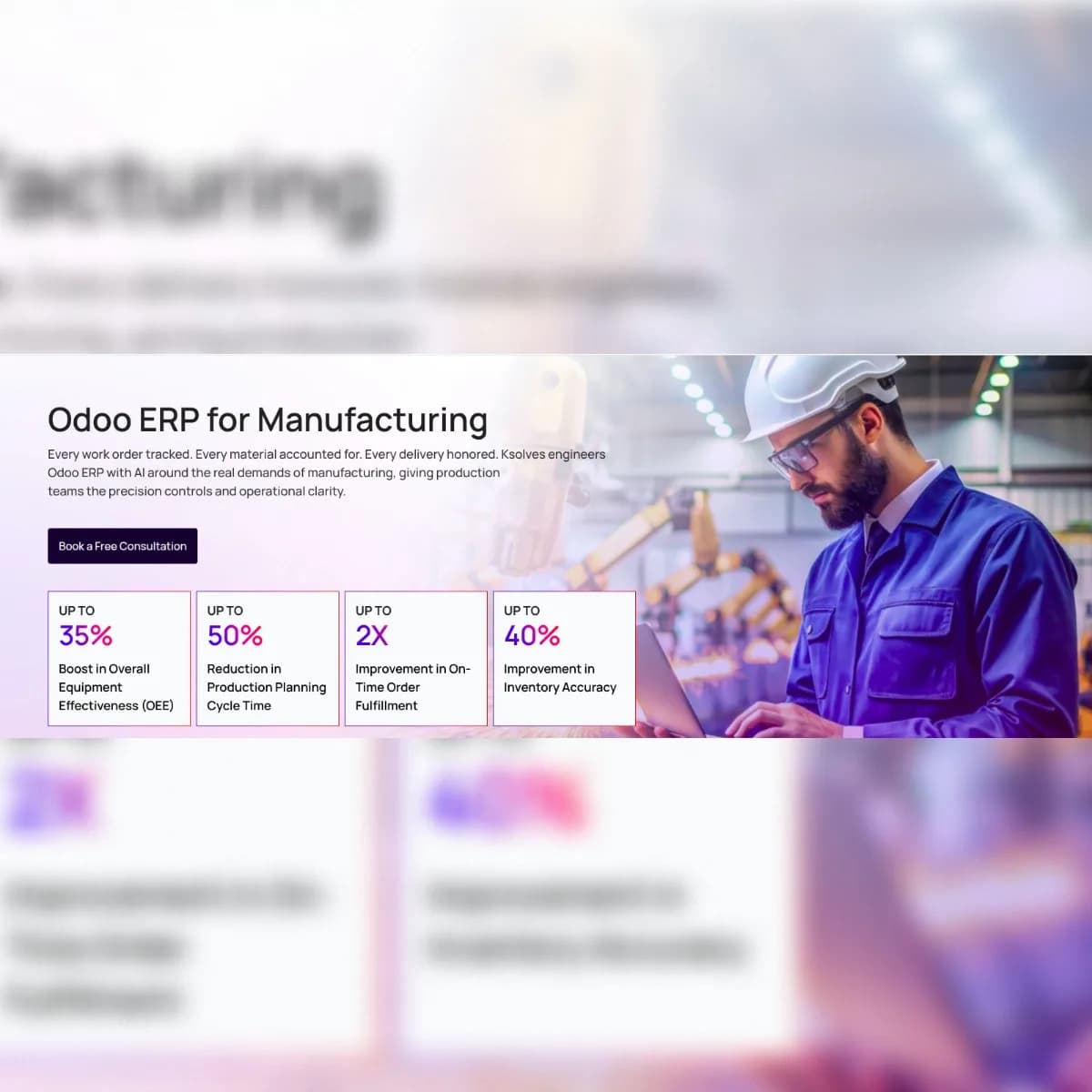 Odoo ERP Manufacturing | AI-Driven Shop Floor Control – Ksolves