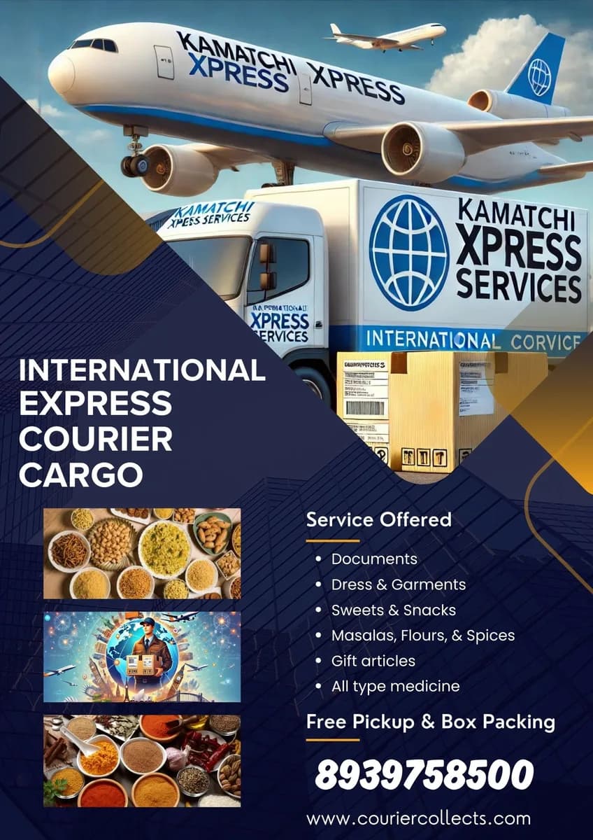 Reliable international courier services chennai