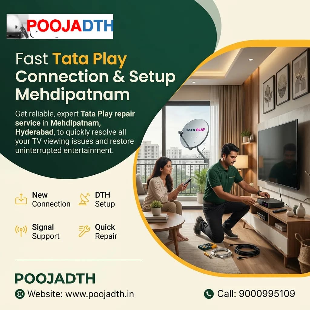 Fast Tata Play Connection & Setup in Mehdipatnam