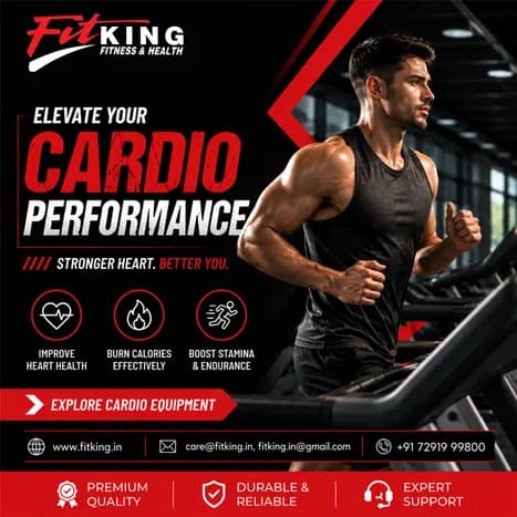 Best Cardio Gym Equipment in India | Treadmills, Bikes & Rowers - Fitking