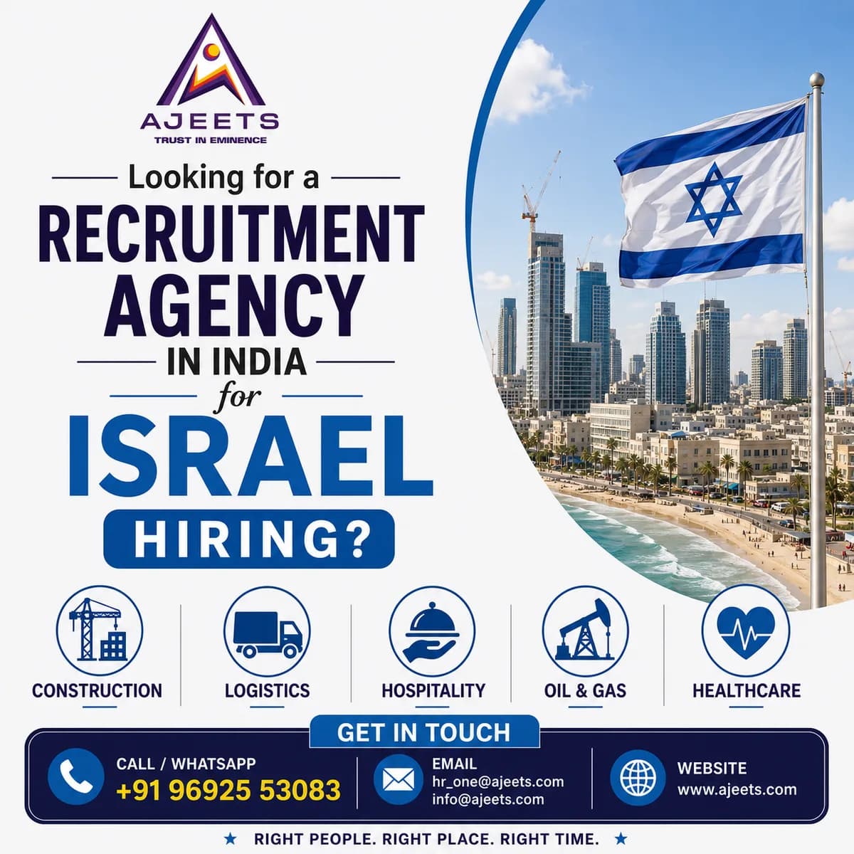 AJEETS – Recruitment Agency in Israel for Overseas Hiring