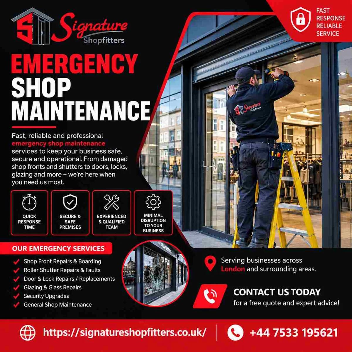emergency shop maintenance