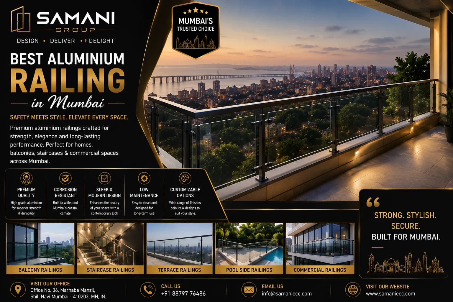 Best Aluminium Railing in Mumbai.