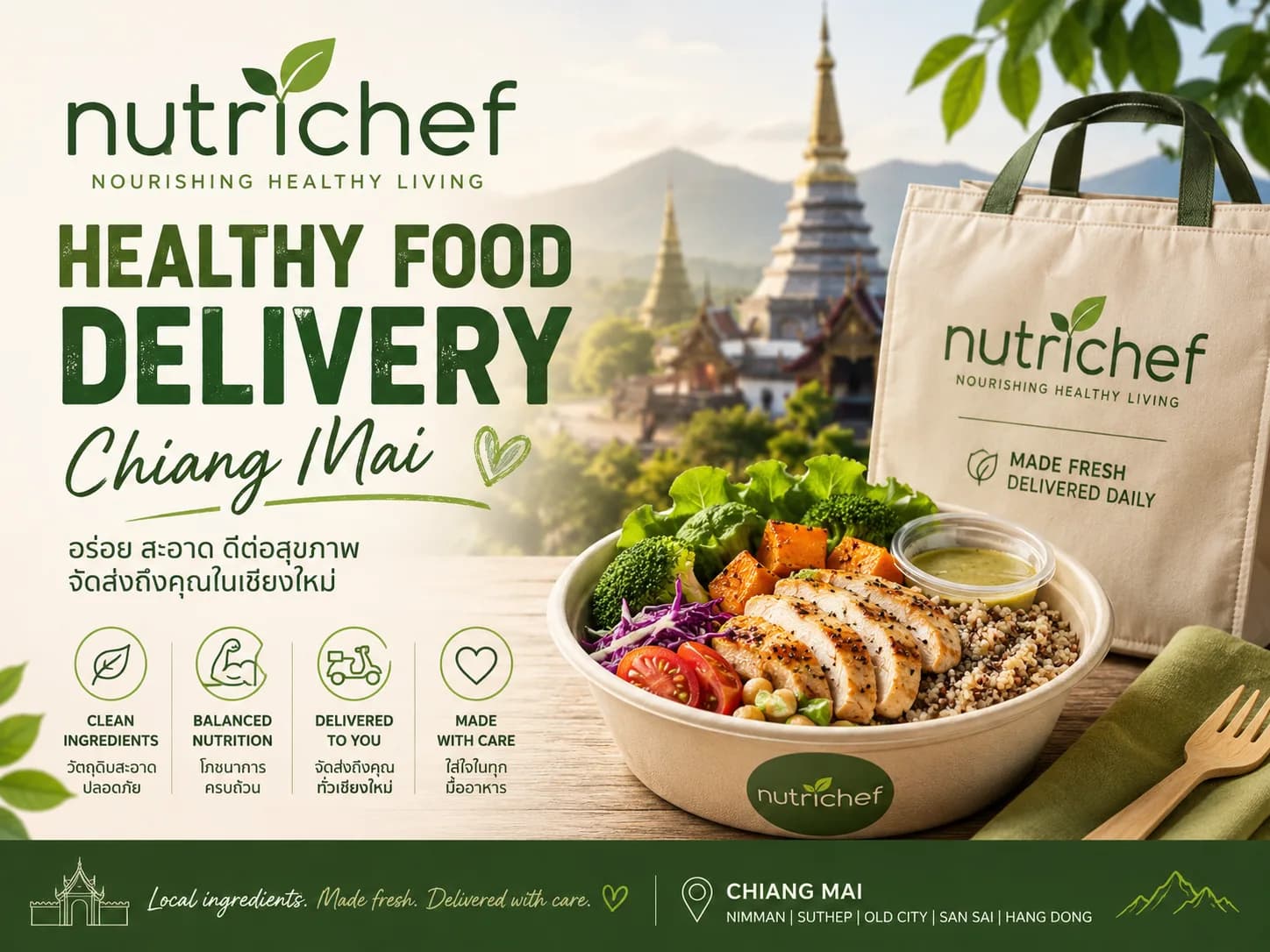 Premium Meal Prep in Chiang Mai | Fresh, Balanced Meals by NutriChef
