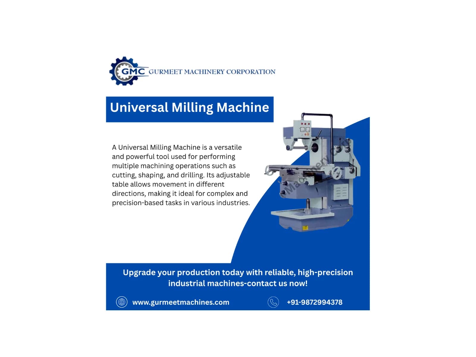 Universal Milling Machine for Sale – High Precision Industrial Machine