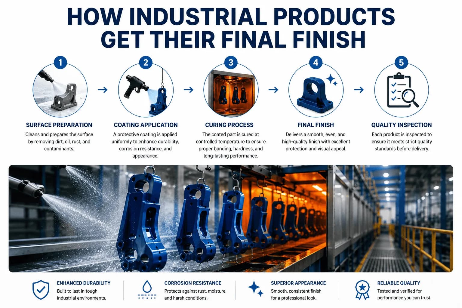 How Industrial Products Get Their Final Finish