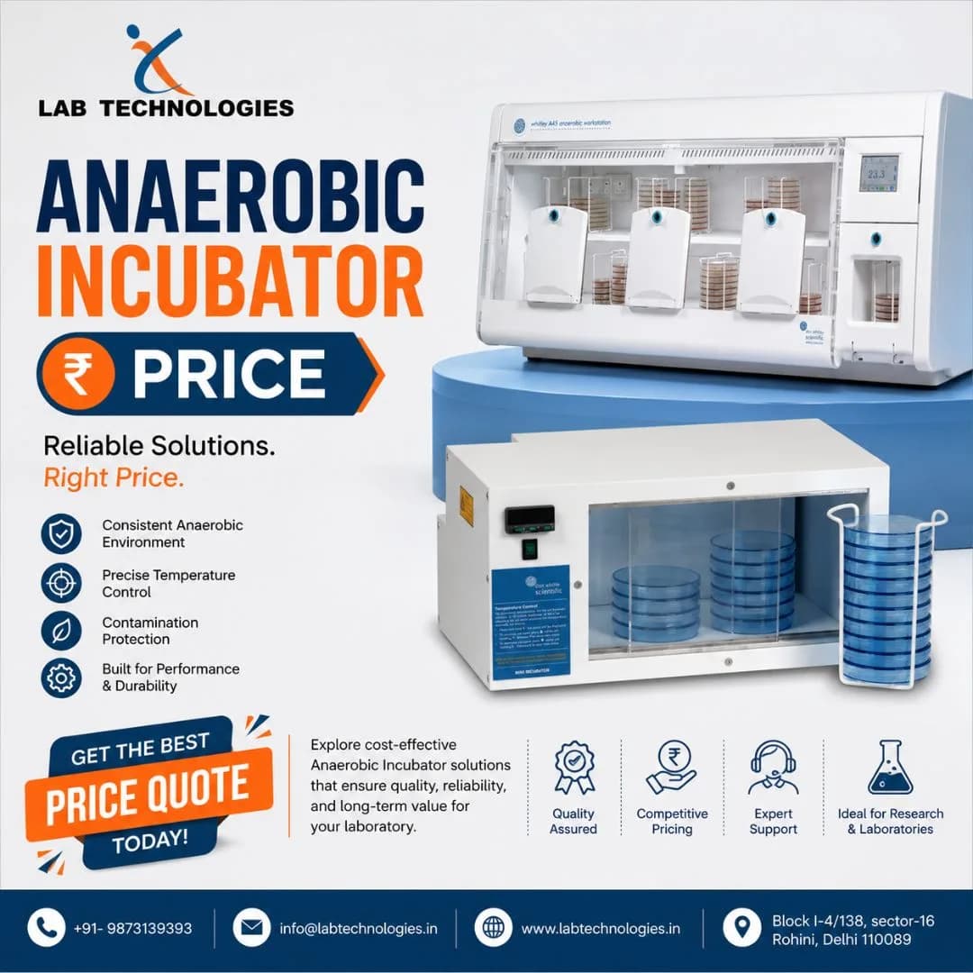 Affordable Anaerobic Incubator Price – Request a Quote | Lab Technologies