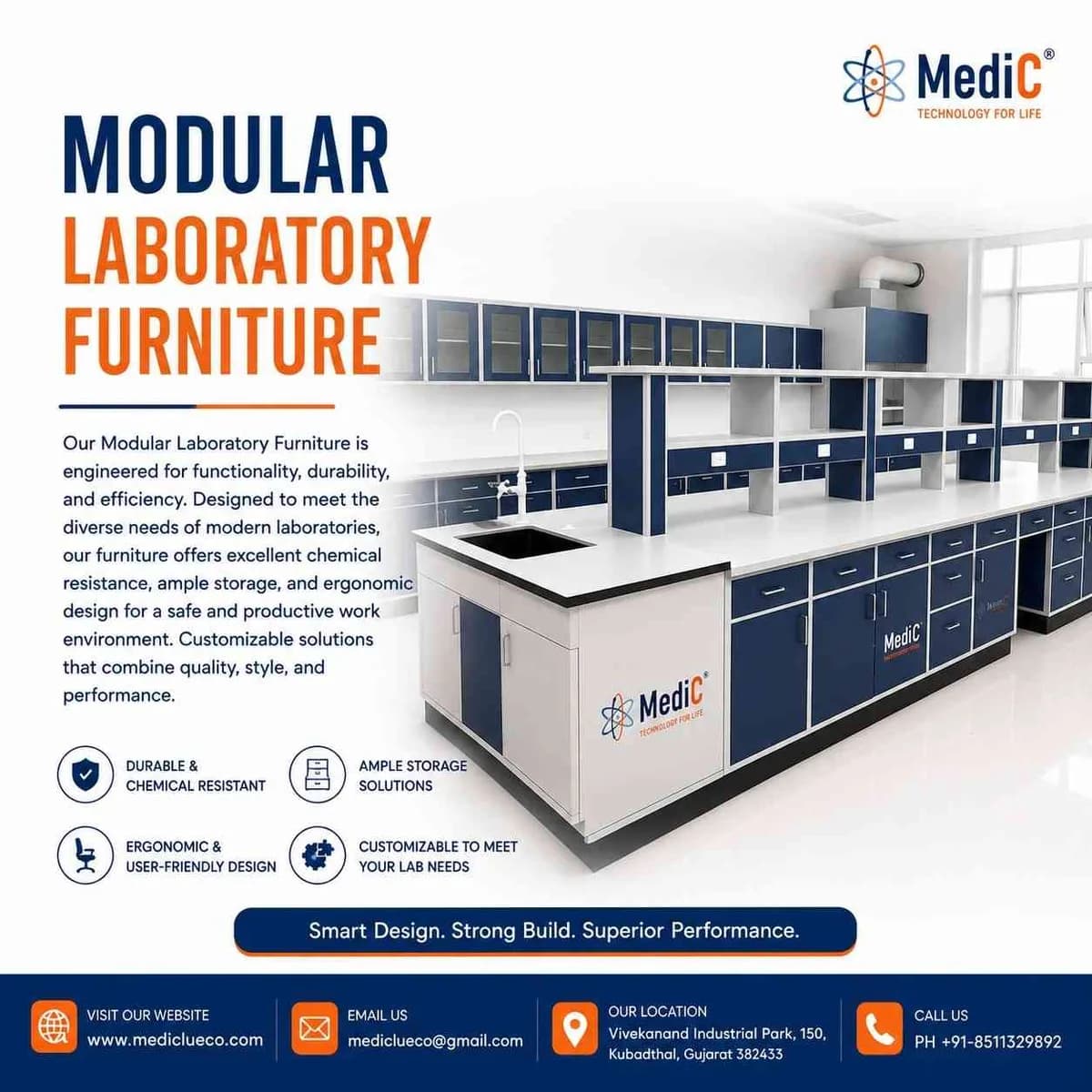 Modular Laboratory Furniture Supplier in India | Mediclue
