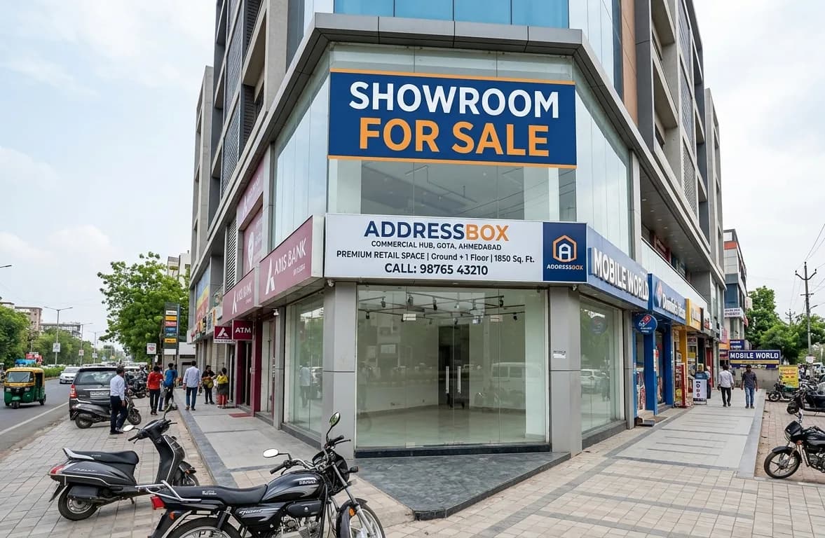 Showroom for Sale in Gota, Ahmedabad | Addressbox