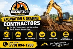 Reliable Excavation and Grading Contractors in Pickens County, GA