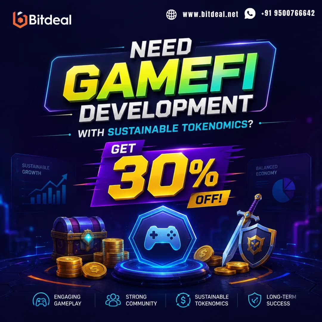 Need GameFi Development with Sustainable Tokenomics? Get 30% OFF! 