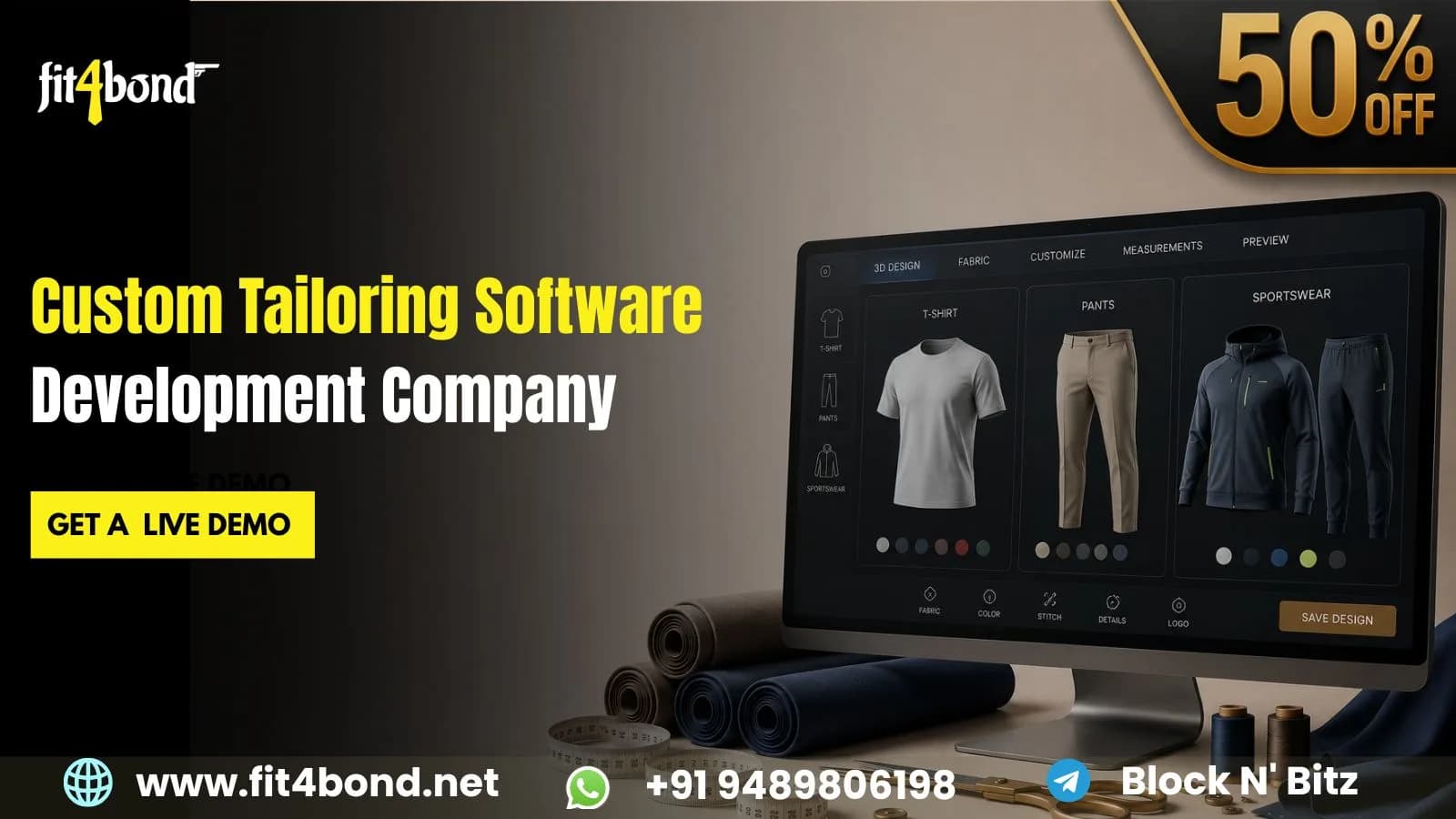 Transform Your Tailoring Business with 3D Custom Tailoring Software – Save 50% Now!  