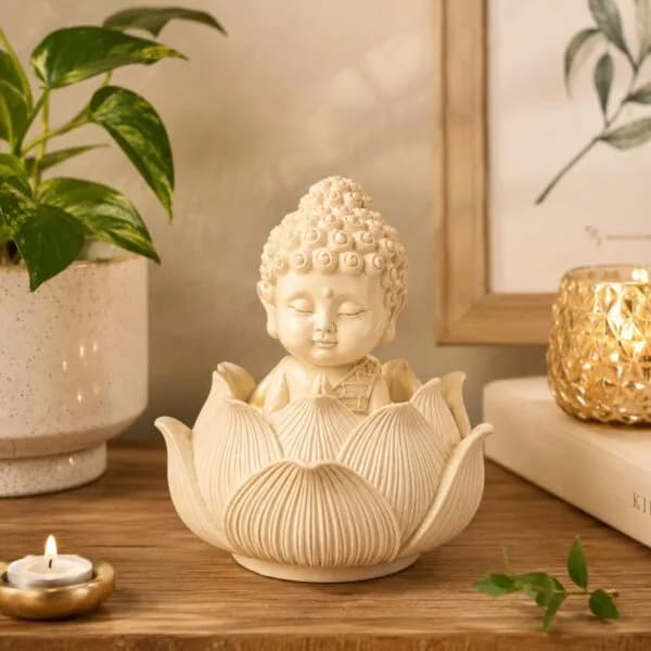 Buy Lotus Buddha for Home Decor Online