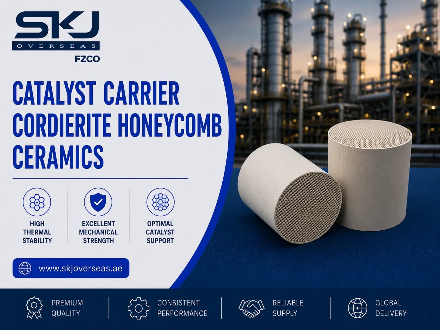 Reliable Cordierite Honeycomb Ceramics for Exhaust Treatment Uses