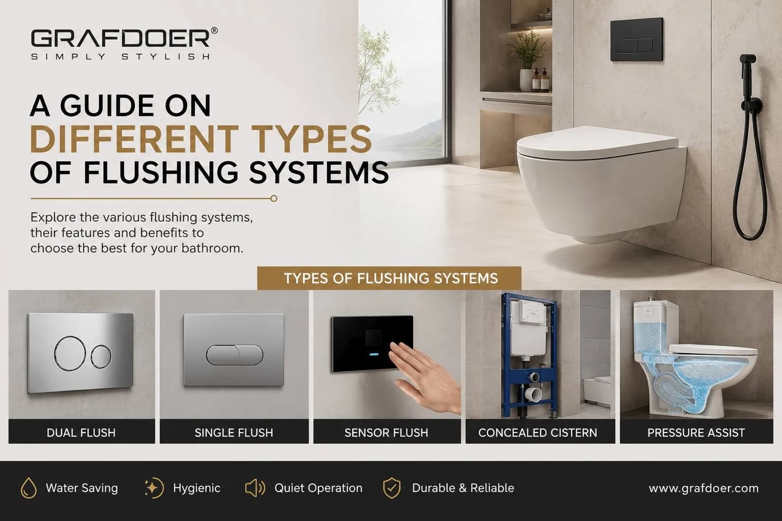 Guide to Different Types of Flushing Systems | Grafdoer
